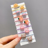 Set de 10 elastice pentru par - Figurine diverse model 2
