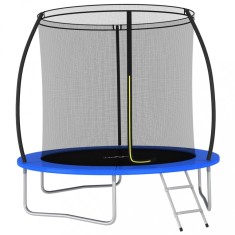 vidaXL Set trambulină rotundă, 244 x 55 cm, 100 kg
