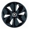 Set 4 capace roti pentru Skoda Nou Alb-Negru, model Roco Black, R15
