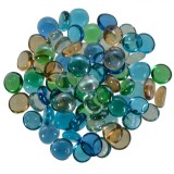 Pietre Decorative Sticlă Multicolor, Dimensiune 1.7-1.9cm, 340g