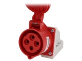 Conector alimentare AC trifazat 32A 400VAC IP44 Soclu Mamă