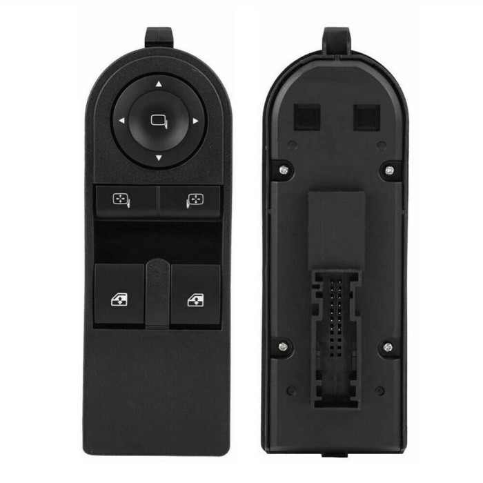 Butoane reglare oglinzi, 2 comutatoare macara geam Opel Astra H 10.2003-04.2007/04.2007-12.2012, Zafira 05.2005-01.2008/01.2008-12.2011; fata, stanga