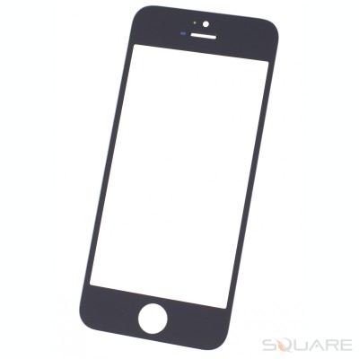 Geam Sticla iPhone 5, Black foto