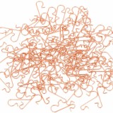 Set de 120 carlige pentru decoratiunile de Craciun Naler, metal, auriu, 1,2 x 3,1 cm