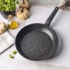 Tigaie Aluminiu Turnat Marmorata Neagra 28cm Klausberg Antiaderenta Silicon Inductie