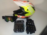 Casca moto/enduro/atv +Ochelari+Manusi+Cagula marimea XS
