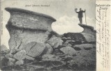CP712N Salutări din Sinaia, Babele (Munții Caraiman), Editura Toma Macovei Sinaia, circulată poștală Predeal &ndash; Ploiești, 1905, Circulata, Printata