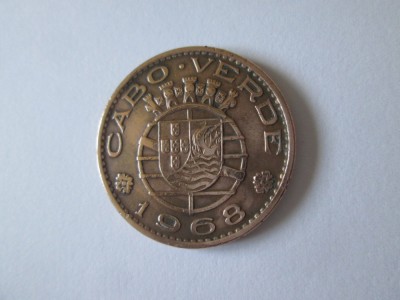 Capul Verde colonie portugheza 1 Escudo 1968 in stare foarte buna foto