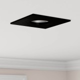 Spoturi &icirc;ncastrate 6 buc Pătrat GU10 Negru 91x91 mm