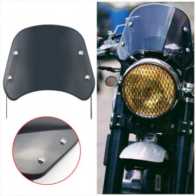 Parbriz/deflector moto universal chopper/cruiser/bobber varianta Small foto