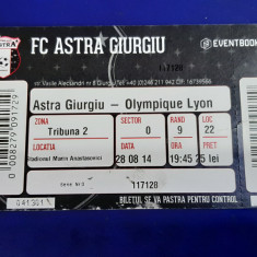 Bilet Astra Giurgiu - Olympique Lyon