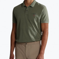 Tricou polo barbati din bumbac Elbas cu croiala Regular Fit verde XL, Verde, XL INTL, XL (Z200: SIZE(3XSL → 5XL))