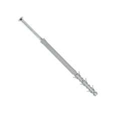 Set 50 Dibluri Lungi cu Guler si Suruburi, Tip WPX, 10x160 mm, Diblu Lung cu Guler si Surub Metalic, Diblu cu Expandare in Doua Directii si Surub cu C foto