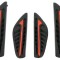 Protectie auto usa ALM negru cu rosu set 4 bucati