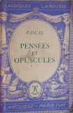 PENSEES ET OPUSCULES-BLAISE PASCAL-253802