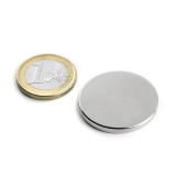 Magnet neodim disc &Oslash;30&amp;#215;3 mm, putere 6,7 kg, N45