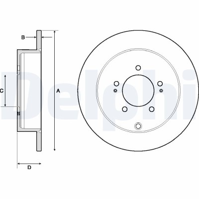DELPHI BG4161C Disc frana foto
