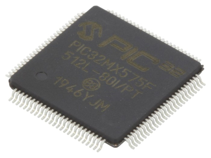 Microcontroler PIC32 512kB, TQFP100