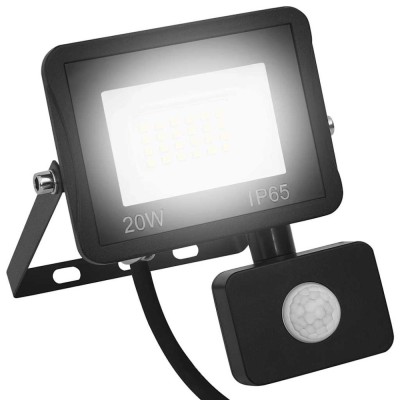 Proiector LED cu senzor, 20 W, alb rece foto