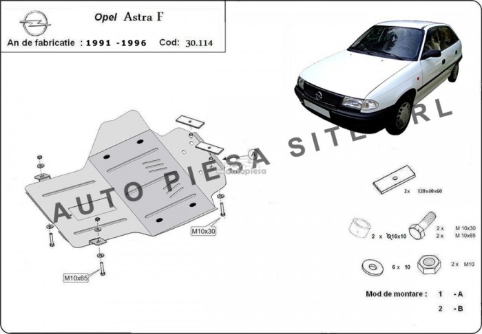 Scut metalic motor Opel Astra F fabricat in perioada 1991 - 1996 APS-30,114