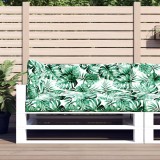 vidaXL Perne de paleți, 3 buc., model cu frunze, material textil
