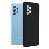 Husa protectie pentru samsung galaxy a53 5g cu protectie camere, ultraslim, silicon negru, interior microfibra, Oem