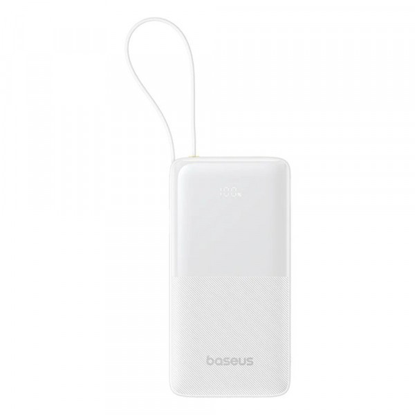 Baterie Externa Baseus Bipow 2, 10000mAh, 20W, 1 x USB-A - 2 x USB-C, Alba P10077101213-00