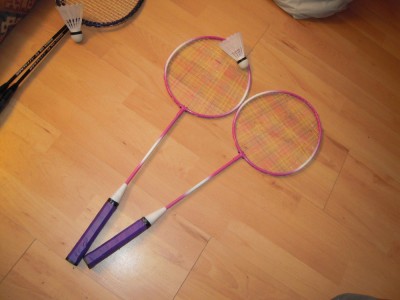 SET de 2 Rachete de badminton POWER si 1 fluturas, NOI foto