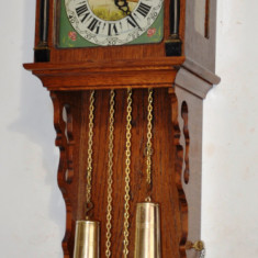 Ceas de perete cu pendul si 2 greutati Hermle 1975