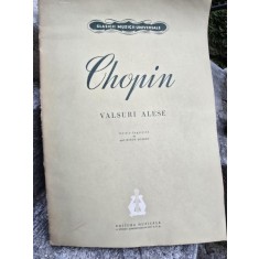 Partitura, Valsuri alese - Chopin
