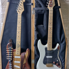 Cutie/Hardcase din lemn, executata manual pentru chitari electr. FENDER; IBANEZ.