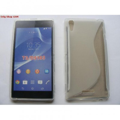 Husa silicon S-line Sony Xperia T3 Transparent foto
