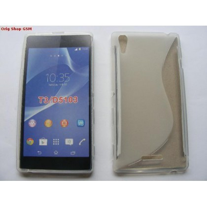 Husa silicon S-line Sony Xperia T3 Transparent