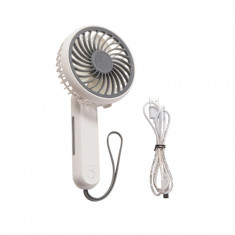 Ventilator portabil Equation, 3 W, 11 cm, 3 viteze, USB, Alb foto