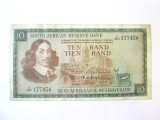 Rara! Africa de Sud 10 Rand 1975,bancnota din imagini la jumatate de pret