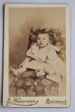CDV Atelier Romania Bucuresti Bucuresci Bucarest L. Waisman - Copil / bebeluș - datat 1900