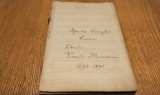 SFANTA LITURGHIE - Elevului VASSILE MACEDONU 1893-1894, 156 p. partitura in caiet de muzica, scris olograf - NOTA: contine si alte lucrari de muzica