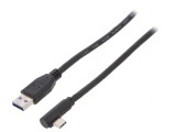 Cablu USB 3.0 A la C unghi 0,5m negru