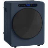 HOMCOM Uscător cu evacuare 5kg, 1000W uscător frontal compact independent cu tambur din oțel inoxidabil, timer, albastru | Aosom Romania
