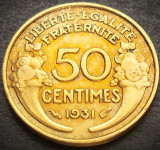Cumpara ieftin Moneda istorica 50 CENTIMES - FRANTA, anul 1931 * cod 3706 A, Europa