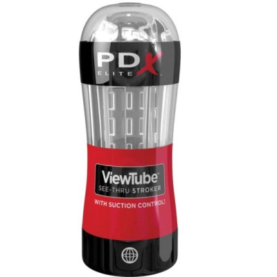 PDX ELITE - STROKER VIEWTUBE CONTROL SUCTION TRANSPARENT foto
