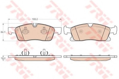 Set placute frana,frana disc MERCEDES M-CLASS (W166) (2011 - 2016) TRW GDB1955 foto
