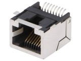 Conector RJ45 ecranat aurit 8p8c SMT