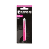 Boreal Pensetă profesională v&acirc;rf drept, protectie silicon, otel inoxidabil 9,5 cm