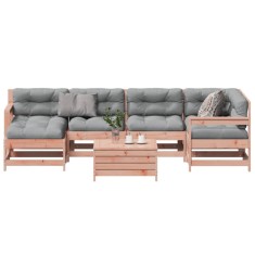 vidaXL Set mobilier de grădină cu perne, 7 piese, lemn masiv douglas 3250946