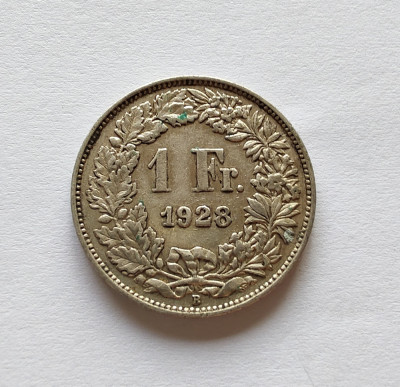 Elvetia - 1 Franc 1928- Argint foto