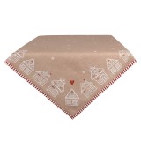 Cumpara ieftin Fata masa Craciun bumbac multicolor Turta Dulce 100x100 cm