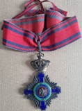 Ordinul Steaua Rom&acirc;niei model I, decorație civilă cu panglică de g&acirc;t, atribuită gradului Comandor
