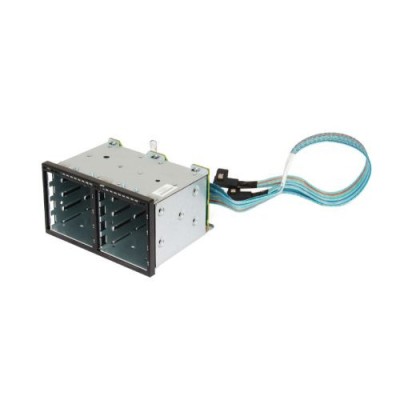 Carcasa stanga HDD cu backplane si cabluri HP Proliant DL380p DL380e G8 8 SFF 670943-001 664946-001 675611-001 foto