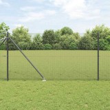 Gard din s&acirc;rmă sudată Gri 1.2 x 25 m s&acirc;rmă acoperită cu PVC